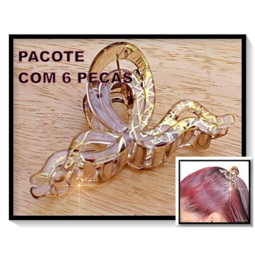 Piranha Acrlica Lao Duplo Com Dourado PCT Com 6 PS CA5880