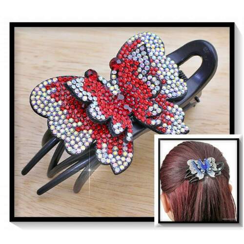 Bico De Pato Borboleta De Strass Luxo CA5909