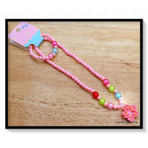 Colar + Pulseira Flor LI4606