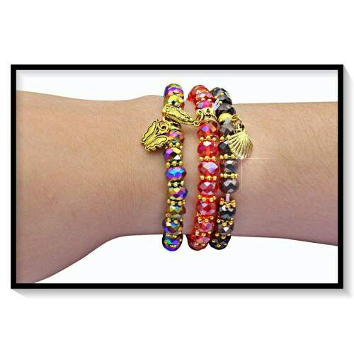 3 Pulseiras Cristal PU2983