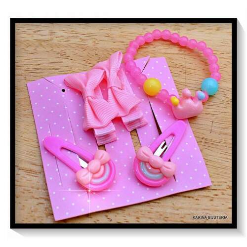 Pulseira + 2 Bico de Pato +2 Tic-tac Infantil Lao LI4662