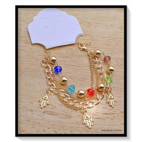 Pulseiras Berloque Mo De Fatima PU2998