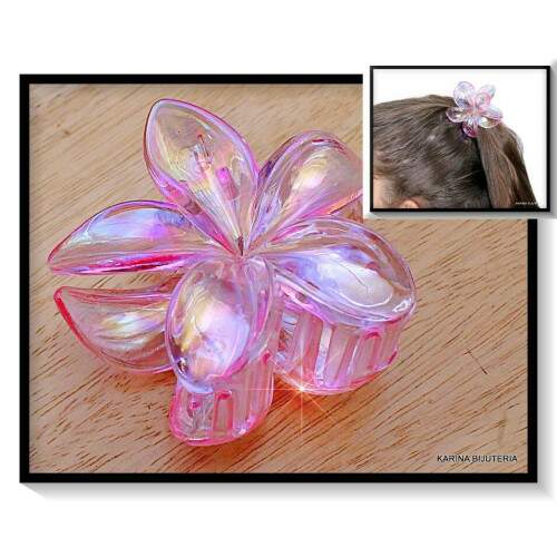 Piranha Acrlica Flor Realista Cristal Grande CA6262