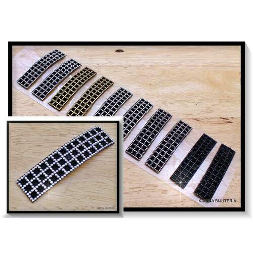 Tic-Tac Geomtrico Com Strass PCT Com 10 PCS CA6268
