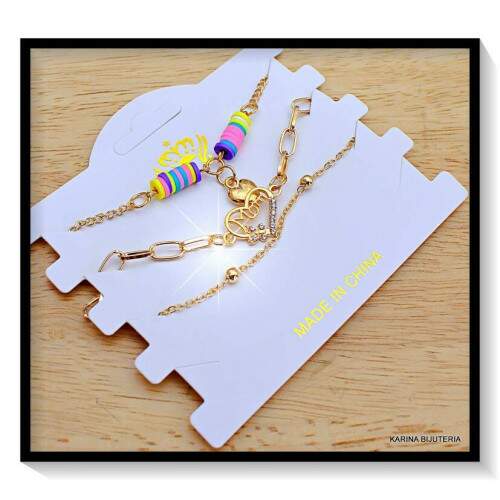 Pulseiras Cartela Com 3 Peas PU3006
