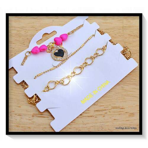 Pulseiras Cartela Com 3 Peas PU3030