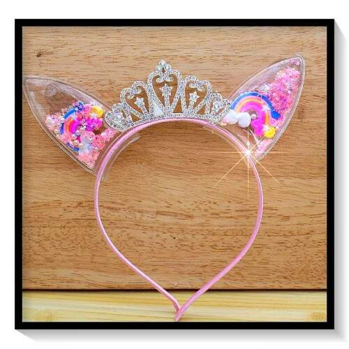 Tiara Infantil Coroa Com Orelhinha Piscina LI4770