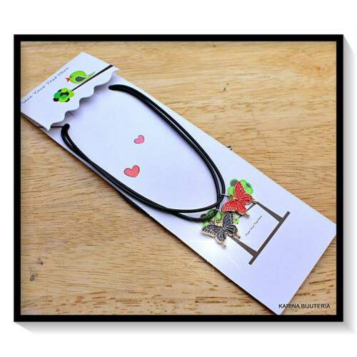 Colar Da Amizade Com 2 PCS Borboleta LI4779