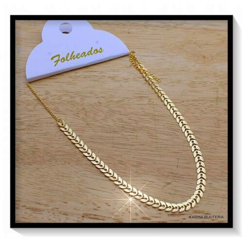 Colar Folheado Chocker Escama CF414