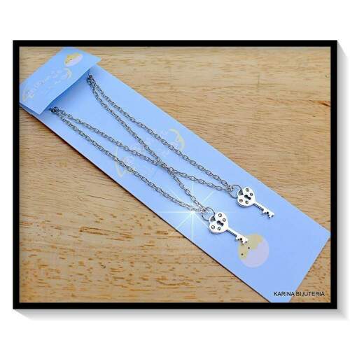 Colar Da Amizade Com 2 PCS Chave CO2388