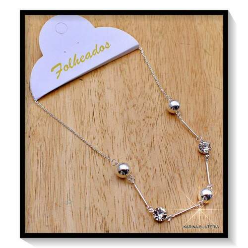 Colar Folheado Chocker Em Strass CF420