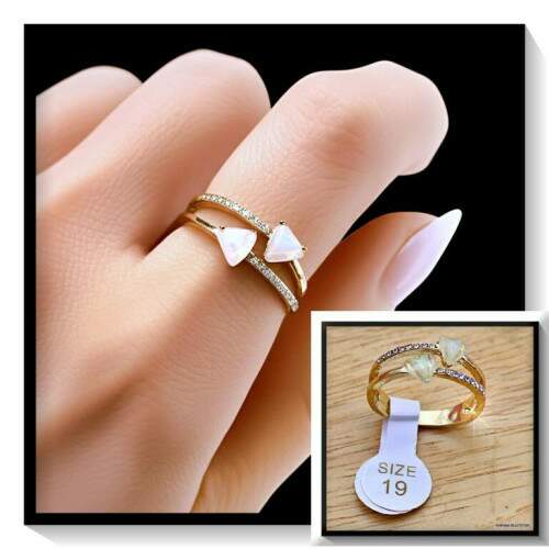 Anel Duplo Em Pedra/Strass AN2433