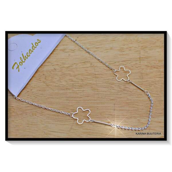 Colar Folheado Chocker Em Strass CF435