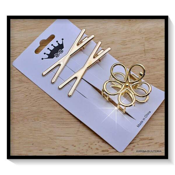 Acessrio Para Cabelo Com 3 Peas CA6480