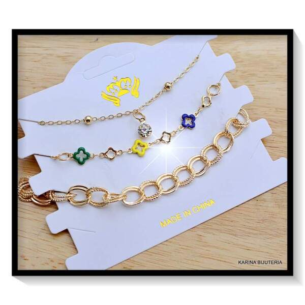 Pulseiras Cartela Com 3 Peas PU3069