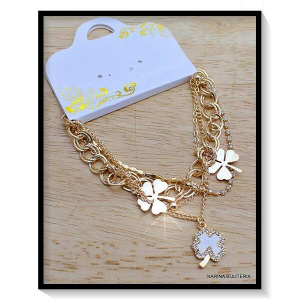 Pulseiras Berloque trevo PU3073
