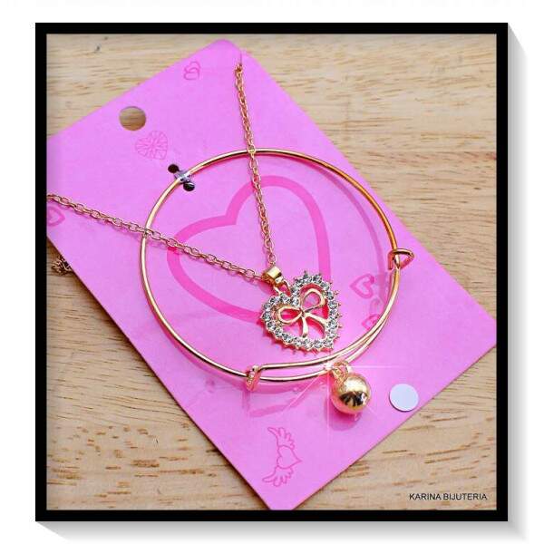 Colar + Pulseira Com Pingente CO2401