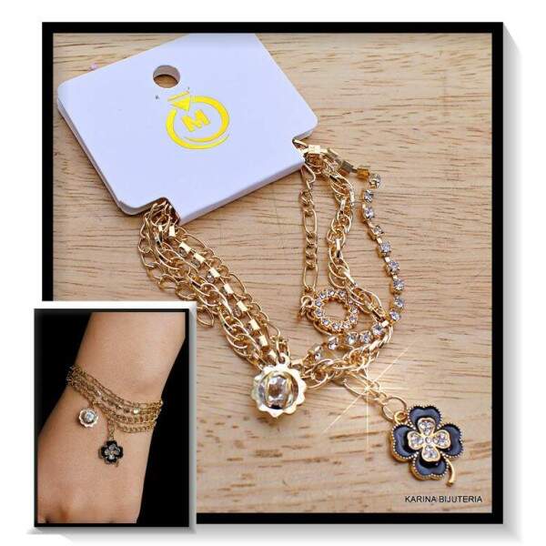 Pulseiras Berloque 3 Voltas Trevo PU3083