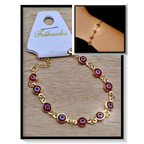 Pulseira Folheada Olho Grego PF239