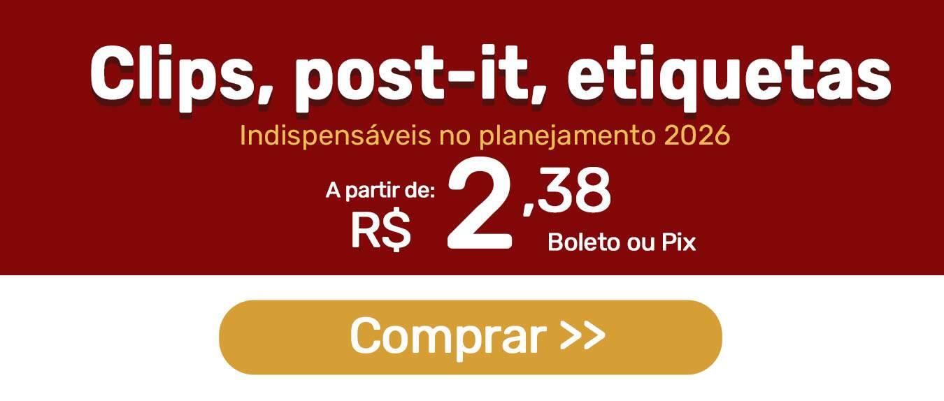 Papelaria, Clips e post-it