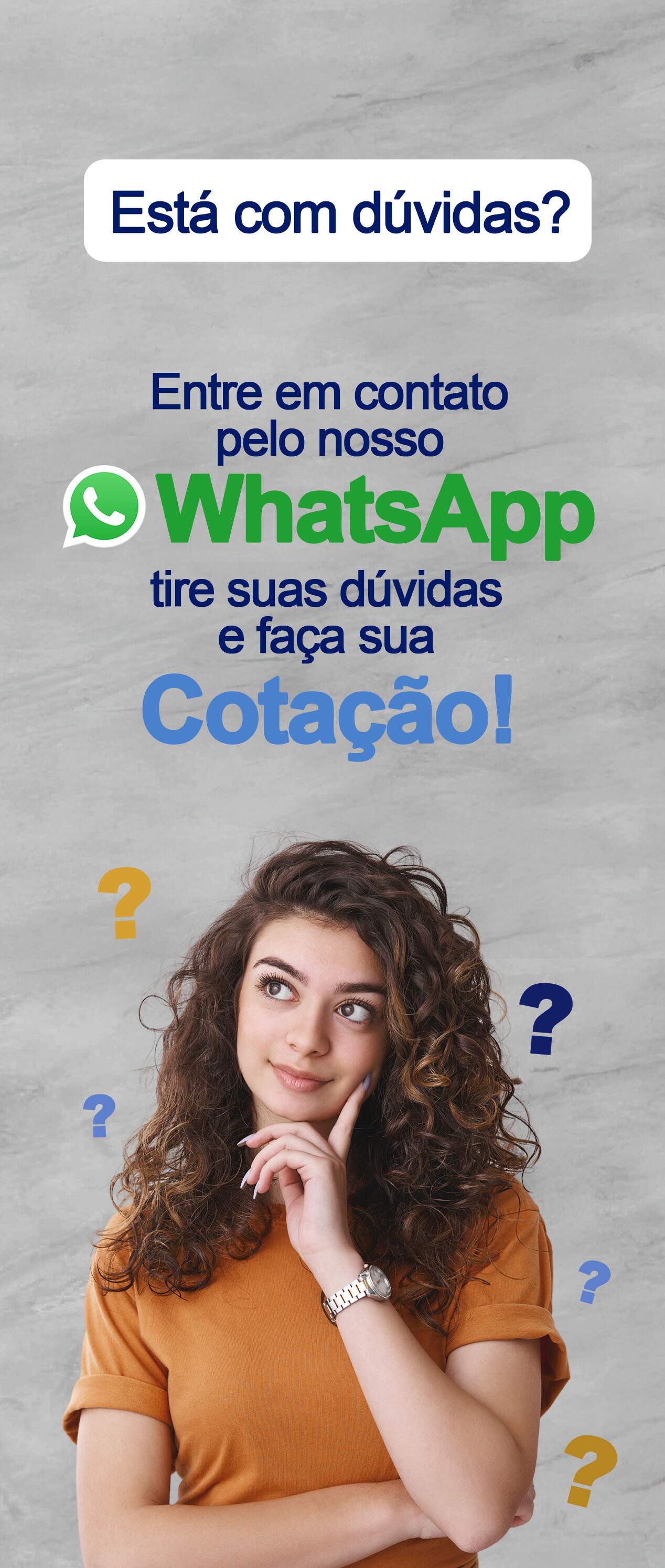 Tire suas dvidas pelo whatsapp