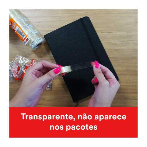 Fita Adesiva Durex Transparente 12mmx30m - 3M