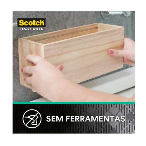 Fita Dupla Face Fixa Forte Scotch Banheiro 24x1,5m 500g - 3M