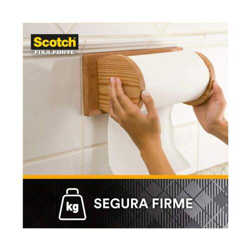 Fita Dupla Face Fixa Forte Scotch Cozinha 24x1,5m 700g - 3M