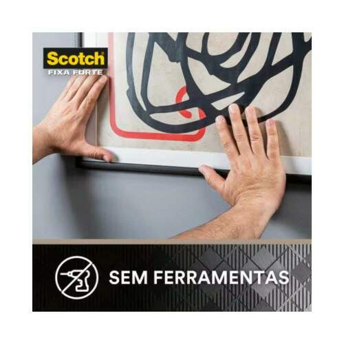 Fita Dupla Face Fixa Forte Interiores Espuma 19x1,5m 800g - 3M