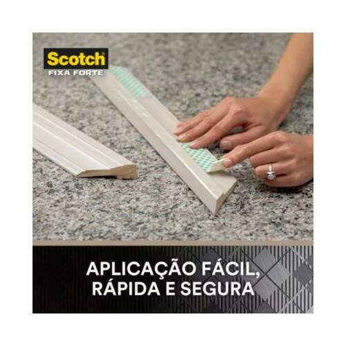 Fita Dupla Face Fixa Forte Interiores Espuma 19x1,5m 800g - 3M