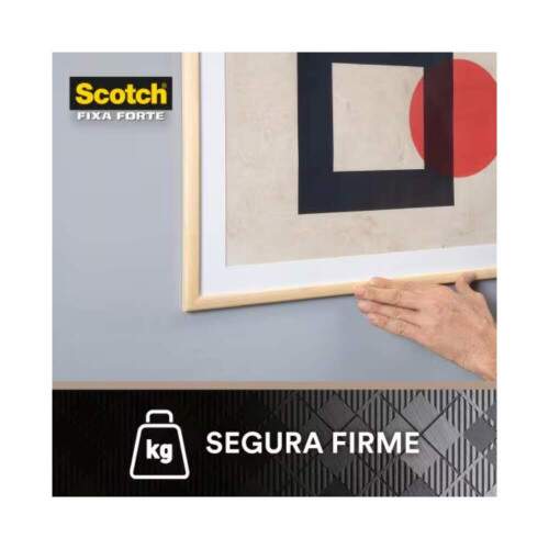 Fita Dupla Face Fixa Forte Interiores Espuma 16 Quadradinhos - 3M