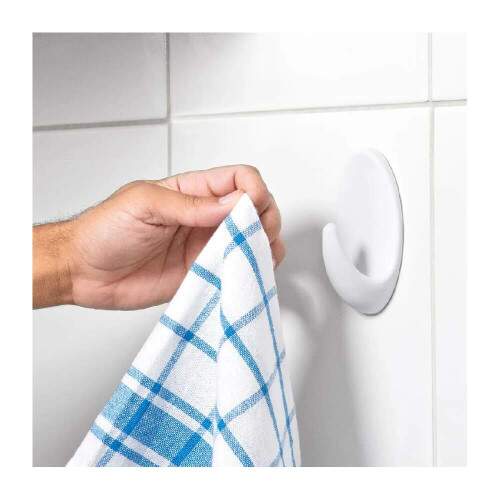 Gancho Adesivo Ambar Plstico Branco G - Tekbond