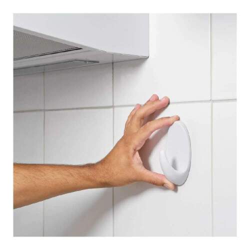 Gancho Adesivo Ambar Plstico Branco G - Tekbond