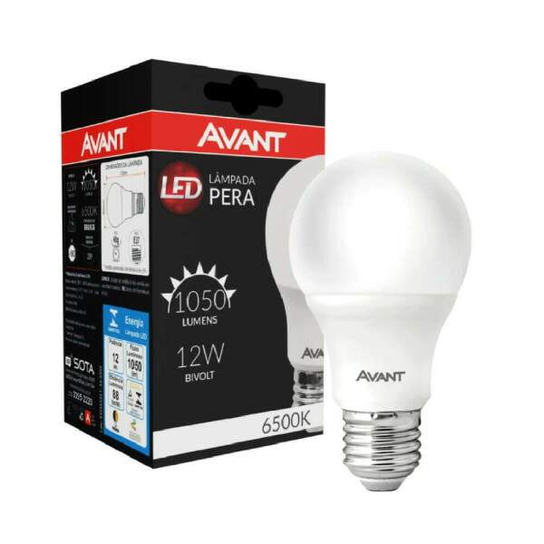 Lmpada Pera Led Branca Bivolt 12W - Avant