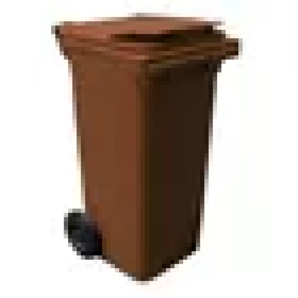 Lixeira Contentor 120L - Marrom