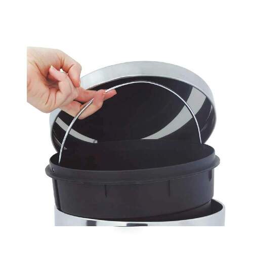 Lixeira Inox 20L C/ Pedal Linha gata - Mor
