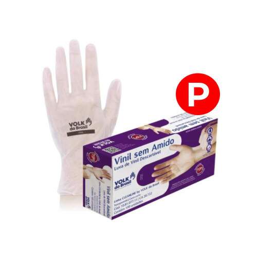 Luva Vinil Sem Amido Pequena Cx/100 - Volk