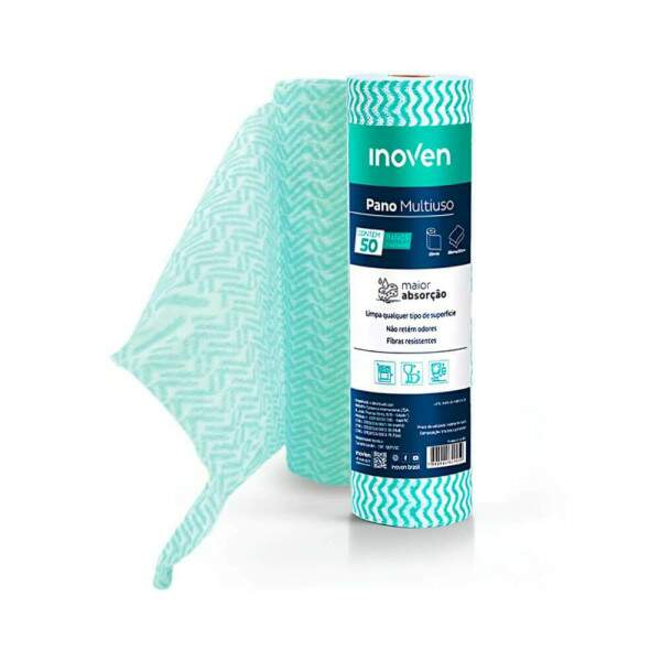 Pano Multiuso Rolo 28x25m Verde - Inoven