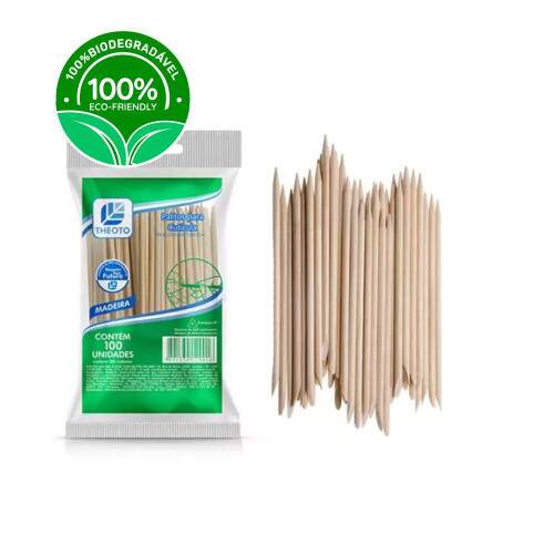 Palito de Unha Cutcula Pct/100 66012 - Theoto