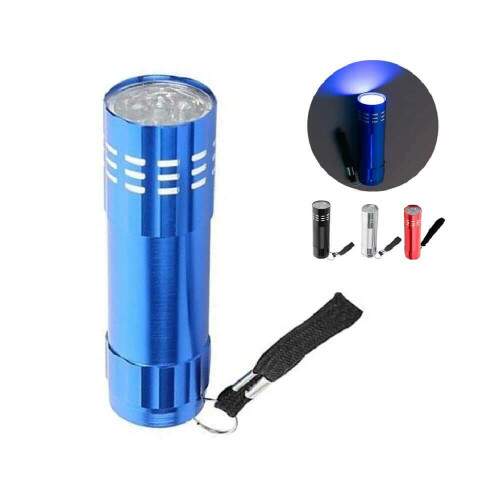 Mini Lanterna Alumnio 9 Leds Sortida ALL51113 - Alfacell