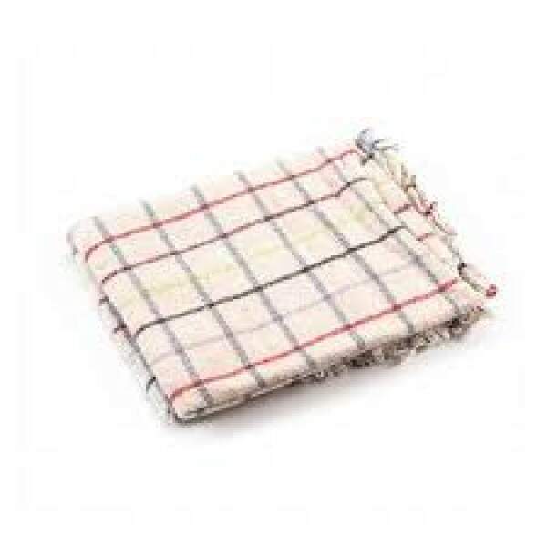 Pano De Cho Alvejado 31 Textil - Quadriculado (43X68)
