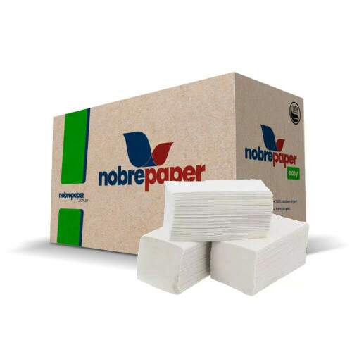 Papel Toalha Interfolhado 20x21cm Folha Simples Cx/2000 410026 - Nobrepaper