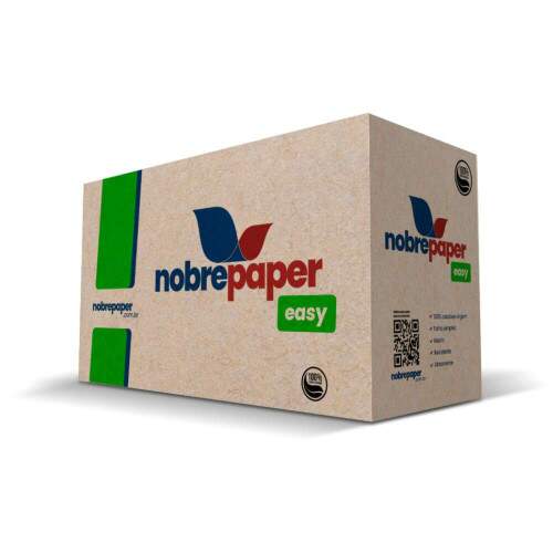 Papel Toalha Interfolhado 20x21cm Folha Simples Cx/2000 410026 - Nobrepaper