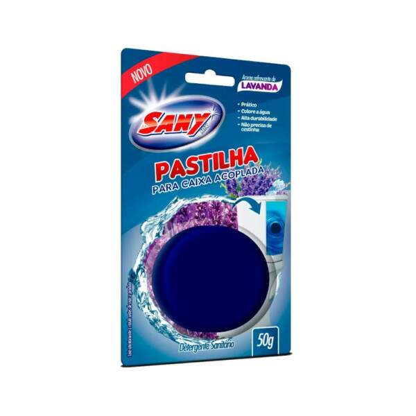 Pastilha Para Caixa Acoplada 50g Lavanda - Sany Mix