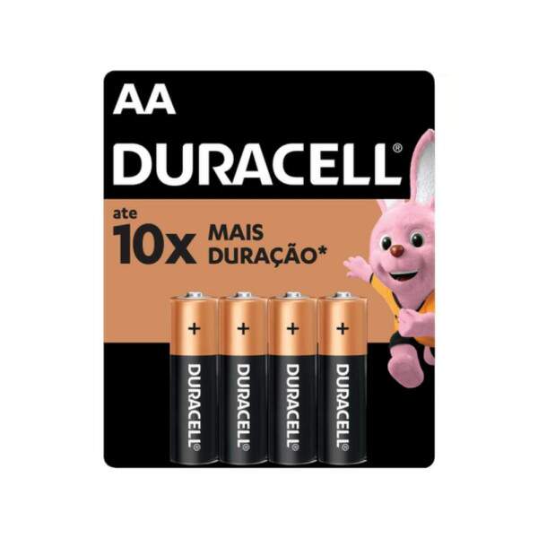 Pilha AA Alcalina C/4 - Duracell