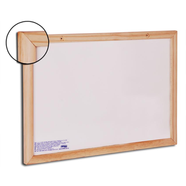 Quadro Branco 90X60 Madeira Pop Cortiarte - PE008137