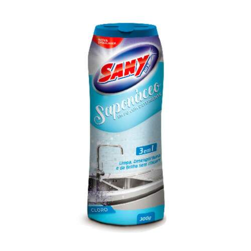 Saponceo em P Detergente Cloro 300g - Sany Mix