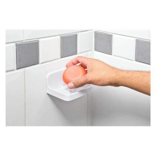 Suporte Adesivo Para Banheiro e Cozinha Branco - Tekbond
