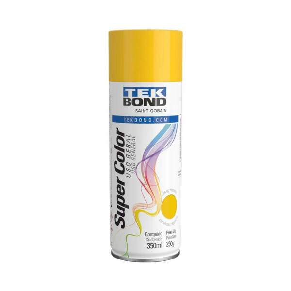 Tinta Spray Aerossol Uso Geral Amarelo 350ml - Tekbond