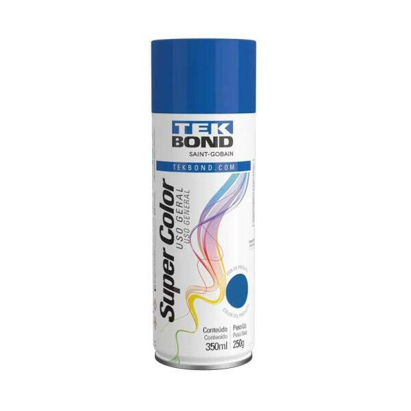 Tinta Spray Aerossol Uso Geral Azul 350ml - Tekbond